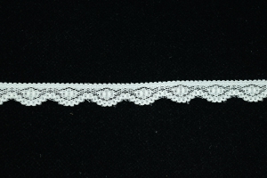 .5 Inch Flat Lace, Ivory (100 Yards) MADE IN USA