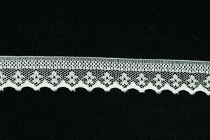 1 Inch Flat Lace, Ivory (50 Yards) MADE IN USA
