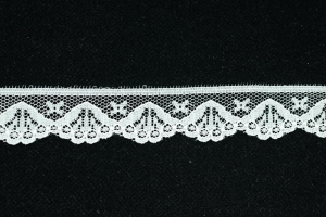 1 Inch Flat Lace, Ivory (50 Yards) MADE IN USA