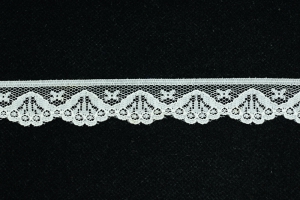 1 Inch Flat Lace, Ivory (50 yards) MADE IN USA