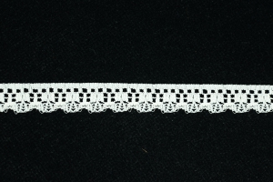 1 Inch Flat Lace, Ivory (100 yards) MADE IN USA
