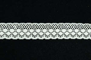 1.25 Inch Flat Lace, Ivory (50 yards) MADE IN USA