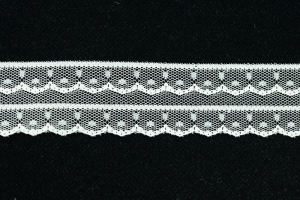 1.25 Inch Flat Lace, Ivory (50 yards) MADE IN USA