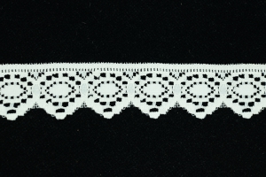1.25 Inch Flat Lace, Ivory (50 yards) MADE IN USA