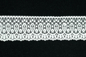 1.75 Inch Flat Lace, Ivory (50 Yards) MADE IN USA