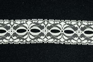 1.5 Inch Flat Lace, Ivory (50 yards) MADE IN USA
