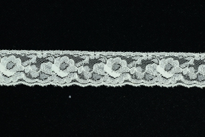 1.5 inch Flat Lace, Ivory (50 yards) MADE IN USA