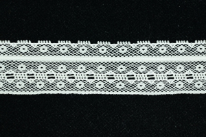 1.5 Inch Flat Lace, Ivory (50 yards) MADE IN USA