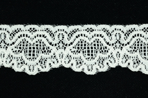 1.5 Inch Flat Lace, Ivory (50 yards) MADE IN USA