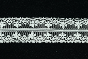 1.5 Inch Flat Lace, Ivory (50 yards) MADE IN USA