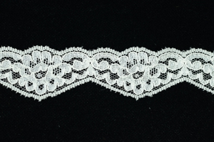 1.5 Inch Flat Lace, Ivory (50 yards) MADE IN USA