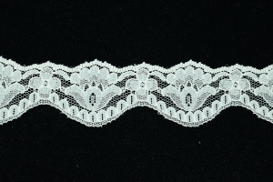 1.5 Inch Flat Lace, Ivory (50 yards) MADE IN USA