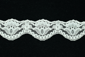 1.5 Inch Flat Lace, Ivory (50 yards) MADE IN USA