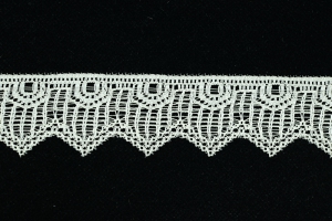1.5 Inch Flat Lace, Ivory (50 yards) MADE IN USA