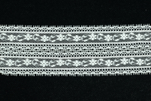 2 Inch Flat Lace, Ivory (50 yards) MADE IN USA