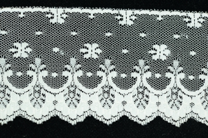 2.25 Inch Flat Lace, Ivory (50 yards) MADE IN USA