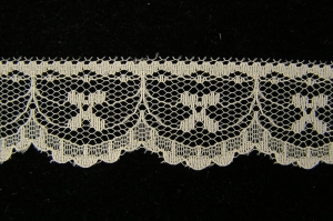 1 inch Flat Lace, Ivory (50 yards) MADE IN USA