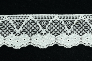 2.5 Inch Flat Lace, Ivory (50 yards) MADE IN USA