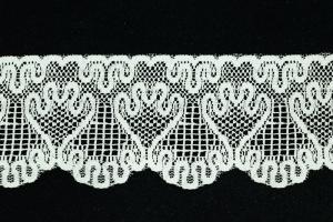 2.5 Inch Flat Lace, Ivory (50 yards) MADE IN USA