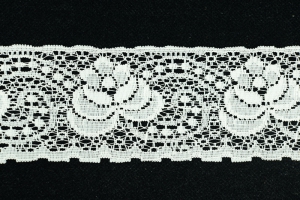 2.75 Inch Flat Lace, Ivory (25 yards) MADE IN USA