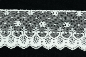 3 Inch Flat Lace, Ivory (25 yards) MADE IN USA