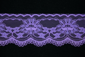 2.5 Inch Flat Lace, Light Purple (50 yards) MADE IN USA