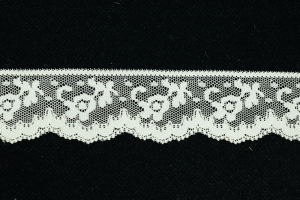 1.25 Inch Flat Lace, Natural (50 yards) MADE IN USA