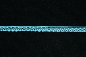 .5 Inch Flat Lace, Turquoise (100 yards) MADE IN USA
