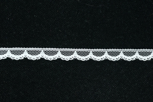 .5 Inch Flat Lace, White (100 Yards) MADE IN USA