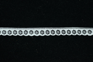 .5 Inch Flat Lace, White (100 yards) MADE IN USA