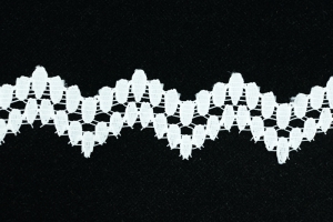 1.75 inch Flat Lace, White (25 yards) MADE IN USA