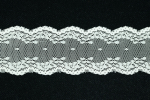 1.875 Inch Flat Lace, Ivory (50 yards) MADE IN USA
