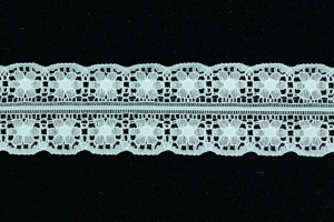 1.25 Inch Flat Lace, Aquamarine (81 yards) MADE IN USA
