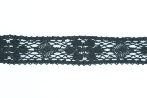 1.5 Inch Flat Lace, Black (41 yards) MADE IN USA