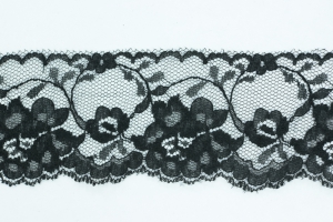 2.5 Inch Flat Lace, Black (72 yards)