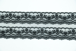 2.75 Inch Flat Lace, Black (57 yards) MADE IN USA