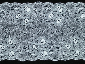 6.5 Inch Flat Double Edge Galloon Lace, Ivory (10 Yards) MADE IN USA