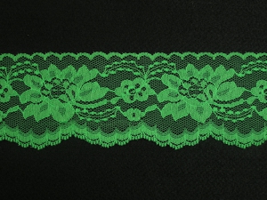 3 Inch Flat Lace, Emerald Green (325 YARD FULL SPOOL) MADE IN USA