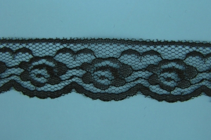 1.25 inch Flat Lace, black (750 YARDS - FULL SPOOL) MADE IN USA