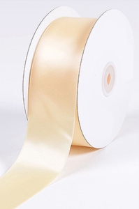 Single Faced Satin Ribbon , Ivory, 1/4 Inch x 25 Yards (1 Spool) SALE ITEM