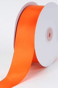 Single Faced Satin Ribbon , Orange, 3/8 Inch x 25 Yards (1 Spool) SALE ITEM