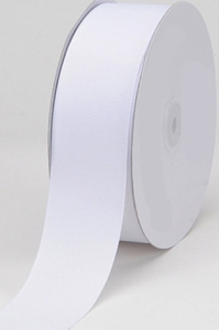 Single Faced Satin Ribbon , White, 1-1/2 Inch x 25 Yards (1 Spool) SALE ITEM