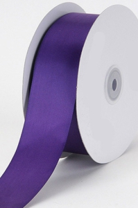 Single Faced Satin Ribbon , Purple, 1-1/2 Inch x 25 Yards (1 Spool) SALE ITEM