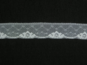 1 Inch Flat Lace, White (624 yard FULL SPOOL) MADE IN USA