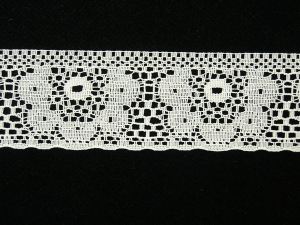 1.375 Inch Flat Lace, Natural (50 Yards) 396 Natural MADE IN USA