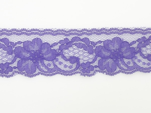 2 Inch Flat Lace, Purple (50 Yards) MADE IN USA