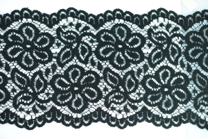 5.5 inch Flat Lace, Black (10 yards) MADE IN USA