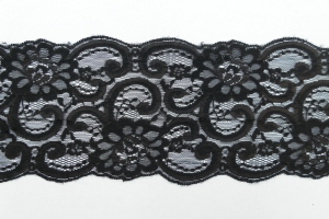 4.75 inch Flat Lace, Black (25 yards) MADE IN USA