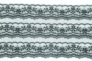 4.5 inch Flat Lace, Black (10 yards) MADE IN USA