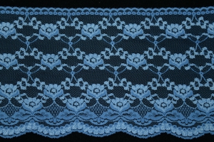 6.5 inch Flat Lace, Antique Blue (10 yards) MADE IN USA